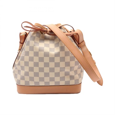 LOUIS VUITTON Noe BB Shoulder Bag N40594 Damier Azur canvas White Used Women LV