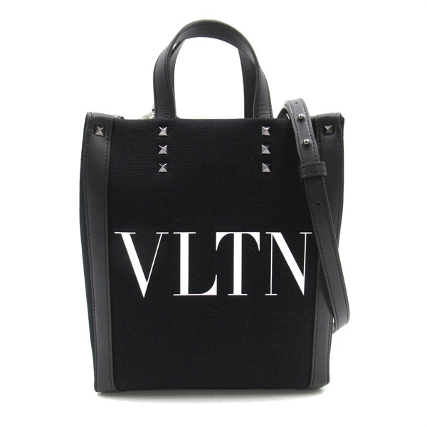 Valentino 2way Shoulder Bag 3Y2B0B78PYY0NI canvas leather Black nero bianco NEW