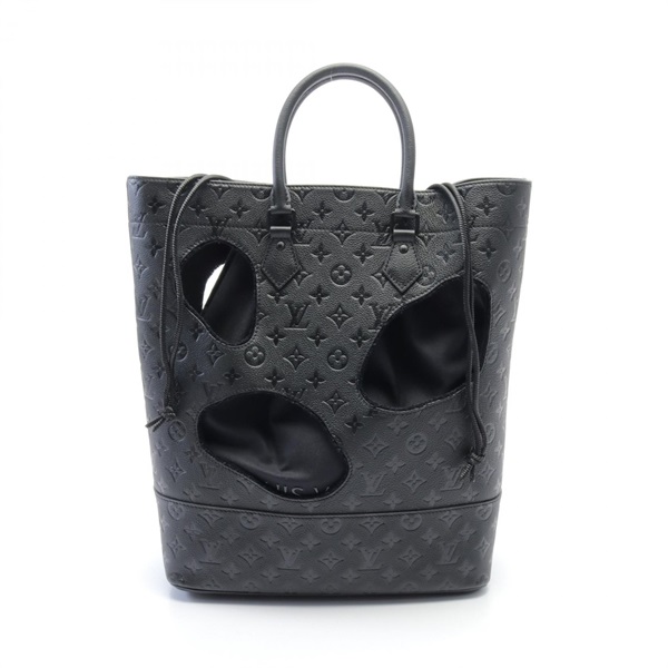 LOUIS VUITTON COMME des GARCONS MM Tote Bag M58661 Monogram Empreinte Noir