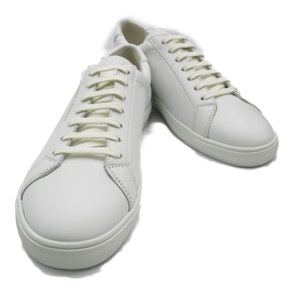 SAINT LAURENT sneakers 6068330M500903041.5 leather rubber White NEW Women #41.5