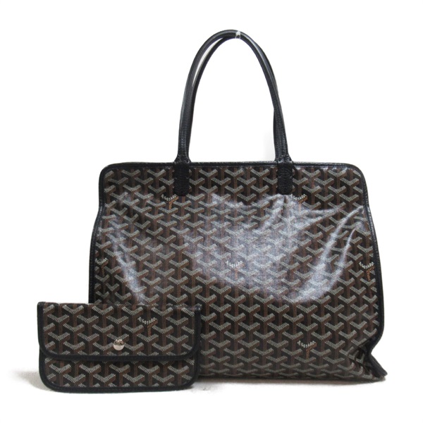 GOYARD Hardy PM Tote Bag canvas Black Used