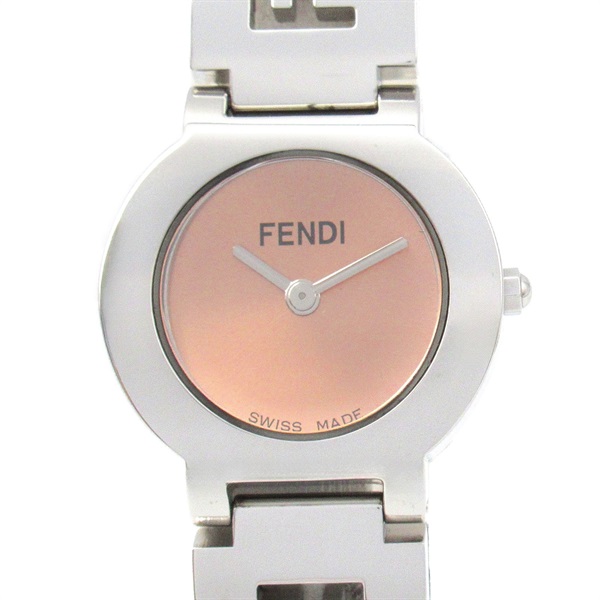 FENDI Watch Wrist Watch 3050L Quartz Stainless Steel Used Women Pink