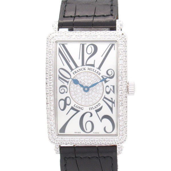 FRANCK MULLER Long Island Diamond Bezel Wrist Watch 1000SCD1P Auto used 18KWG