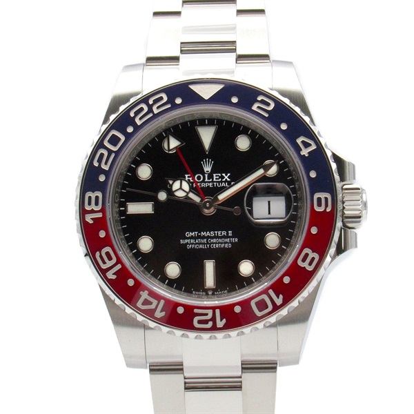 ROLEX GMT Master II Wrist Watch 126710BLRO Automatic Stainless Steel Used mens