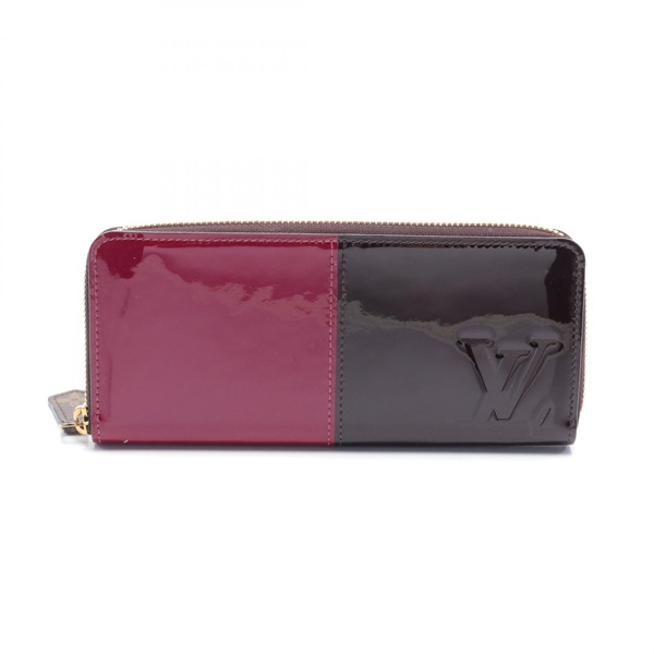 LOUIS VUITTON Portefeuille Miroir Magenta long wallet M64403 Vernis used women