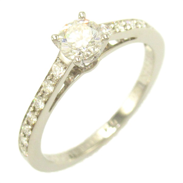 Boucheron Beloved Solitaire Ring Pt950Platinum Diamond Used US size 5 women