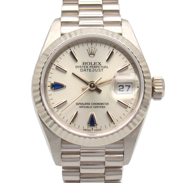 ROLEX Datejust P Wrist Watch 79179 Automatic 18KWG White Gold Used Women