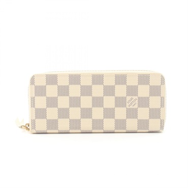 LOUIS VUITTON Portefeuille Clemence around long wallet purse N61210 Damier Azur