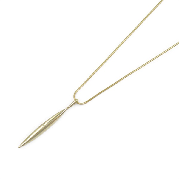 TIFFANY＆CO Feather Necklace pendant 51cn K18 Yellow Gold Used