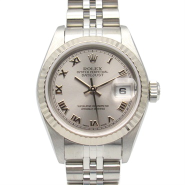 ROLEX Datejust F Wrist Watch 79174 Automatic 18KWG Stainless Steel Used Women