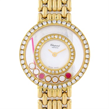 Chopard Happy diamond Wrist Watch 4119/1 Quartz K18 (Yellow Gold) Used Women