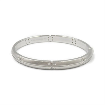 TIFFANY＆CO Strory Bangle bracelet 16.5cm K18 White Gold diamond Used