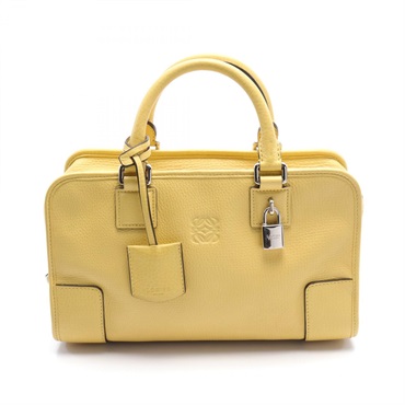 LOEWE Americana 28 Handbag 380.82.H38 leather Yellow Used Women