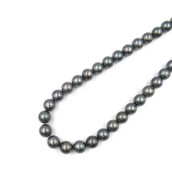 JEWELRY Pearl Necklace Silver925 Pearl Black Used women