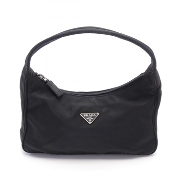 PRADA Hand bag sac Nylon Black Used