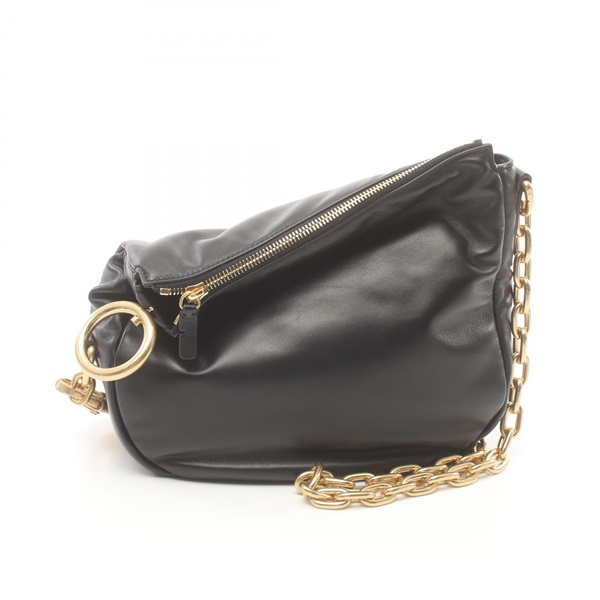 BURBERRY Knight Small chain Shoulder Bag 8082384 leather Black