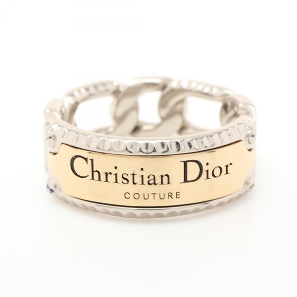 Christian Dior Chain link Ring #10 US size M Stainless Steel