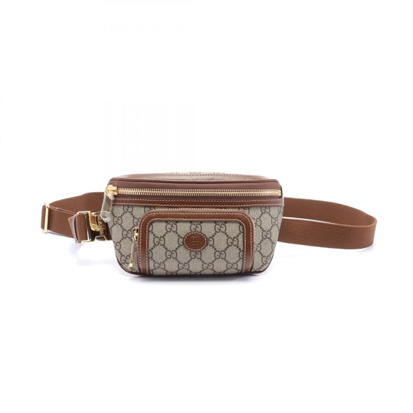 GUCCI Interlocking G GG Supreme Belt Waist bum bag 68293392THG8563 canvas