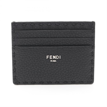 FENDI Selleria Card Holder 7M0164AP3BF0GXN leather Black NEW unisex