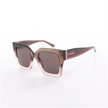 JIMMY CHOO sunglasses EDNA 08M 70 Plastic Brown Pink Clear NEW Women