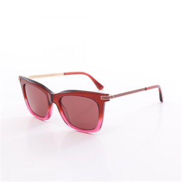 JIMMY CHOO sunglasses OLYE 1MQ UI Plastic Bordeaux Pink Clear NEW Women