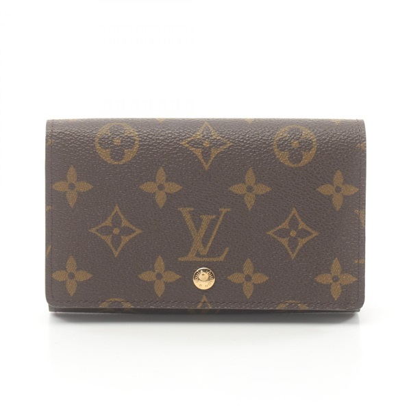 LOUIS VUITTON Porte monnaie billets Tresor wallet M61730 Monogram canvas Used LV