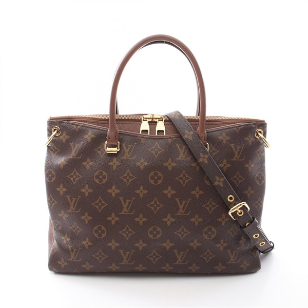 LOUIS VUITTON Pallas 2way Handbag M40907 Monogram canvas Brown Havane Used Women