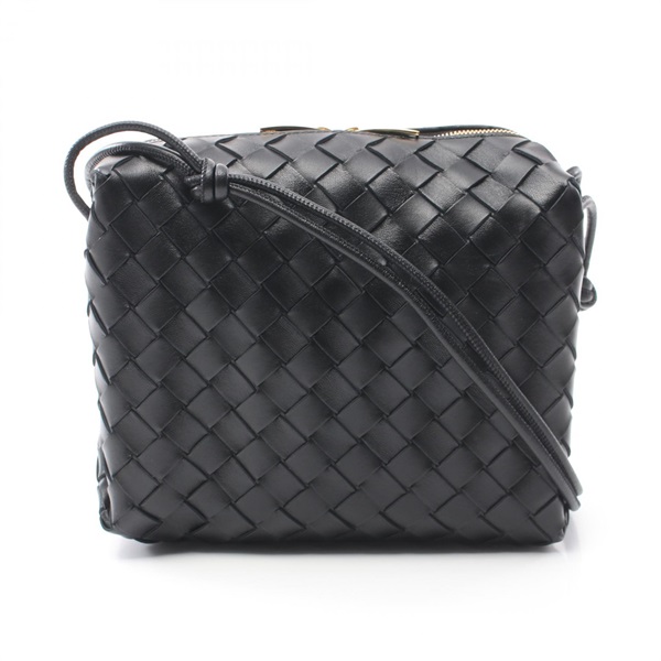 BOTTEGA VENETA Intrecciato Small Shoulder Bag 723548V1G118425 leather Black NEW