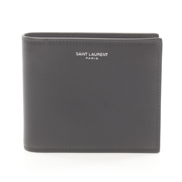 SAINT LAURENT EAST WEST Bi-fold wallet 3963070U90N1000 leather Black NEW mens