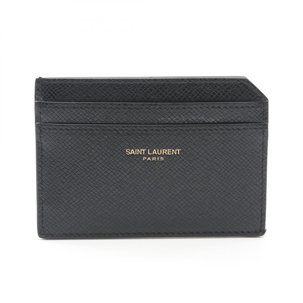 SAINT LAURENT Card Holder 752898H3Z2W1000 leather Black NEW mens