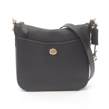 COACH CHAISE Shoulder crossbody Bag C8483B4 leather Black