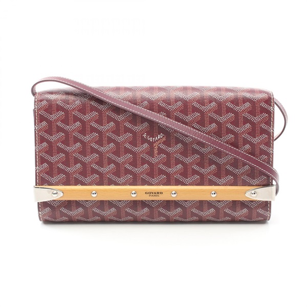 GOYARD Monte Carlo PM Shoulder crossbody Bag canvas Burgundy Multicolor Used