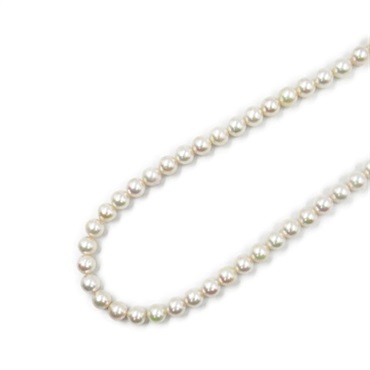 JEWELRY Pearl Necklace Silver 925 White Used #43.5