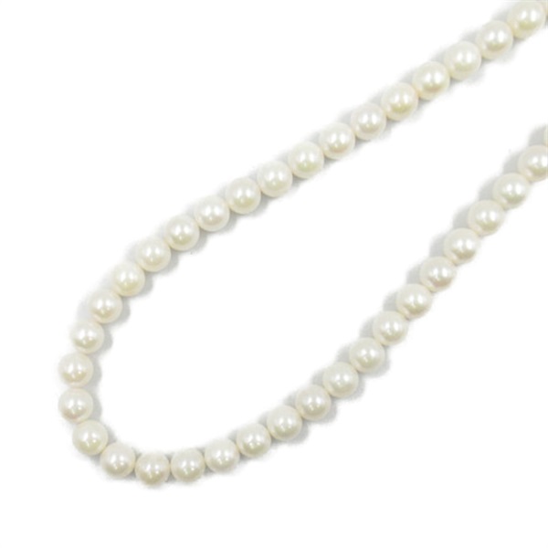 JEWELRY Pearl Necklace Silver 925 White Used #44.5