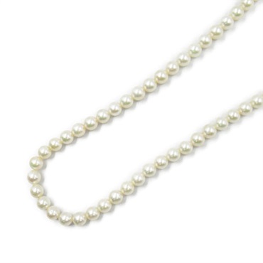 JEWELRY Pearl Necklace Silver 925 White Used #43.5