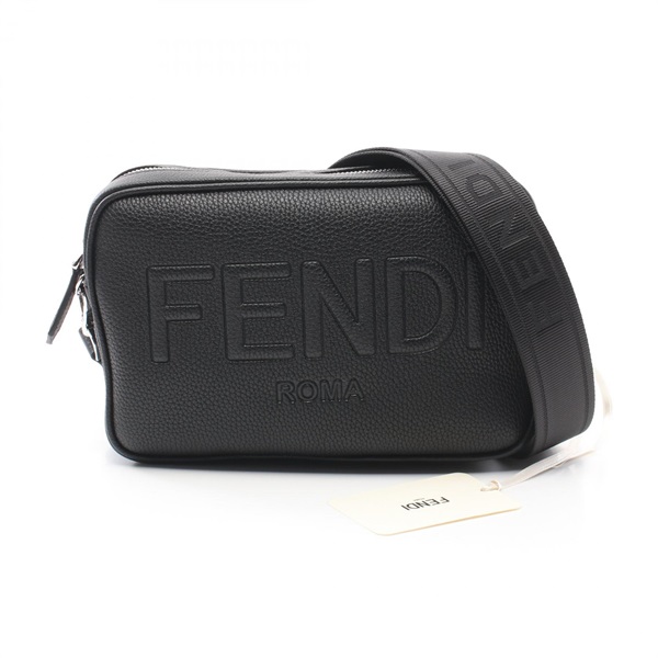 FENDI Medium Camera Case Embossed Logo Shoulder crossbody Bag 7M0286AMACF0GXN BK