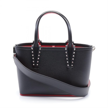 Christian Louboutin CABATA MINI Tote Bag 1205054CM53 leather Black NEW Women