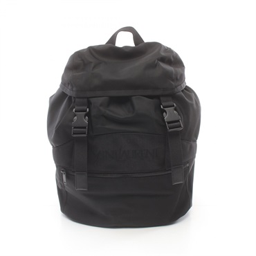 SAINT LAURENT Rucksack Backpack A 756285FACEO1000 Nylon leather Black NEW Women