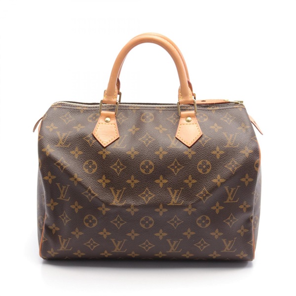 LOUIS VUITTON Speedy 30 Handbag M41526 Monogram canvas leather Brown Used Women