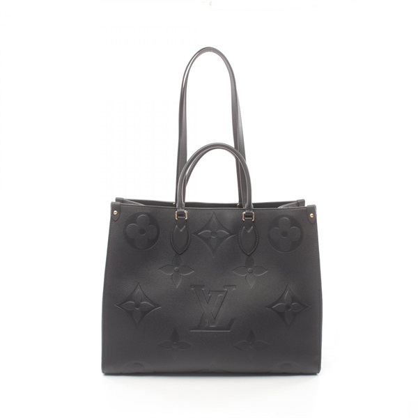 LOUIS VUITTON On The Go GM Tote hand Bag M44925 Monogram leather Black Used 2way