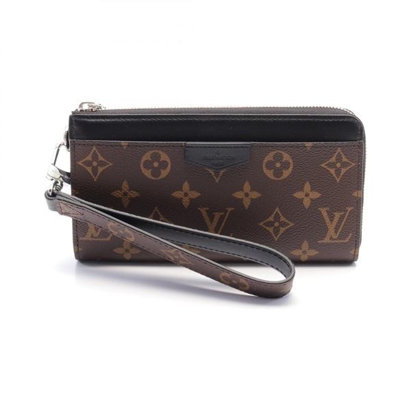 LOUIS VUITTON Zippy Dragonne Zipper long wallet M69407 Monogram macassar Used LV