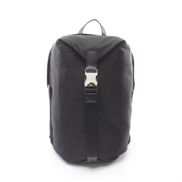 PRADA TESSUTO daybag Backpack 2VZ028 Nylon Saffiano leather Black Used