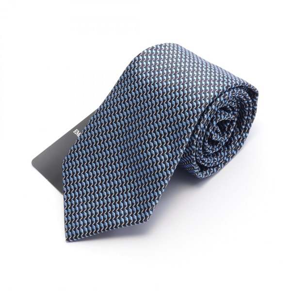 Emporio Armani tie silk Blue Black NEW mens