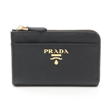 PRADA coin purse wallet 1PP122QWAF0002 Saffiano leather Black NEW Women