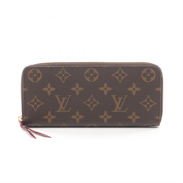 LOUIS VUITTON Portefeuille Clemence wallet M60742 Monogram canvas Brown used LV