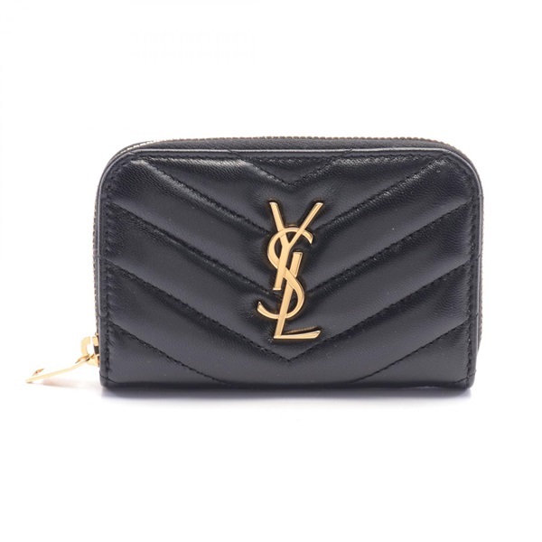 SAINT LAURENT PARIS Cassandra Matelasse Coin Card Wallet purse 753788AAA441000