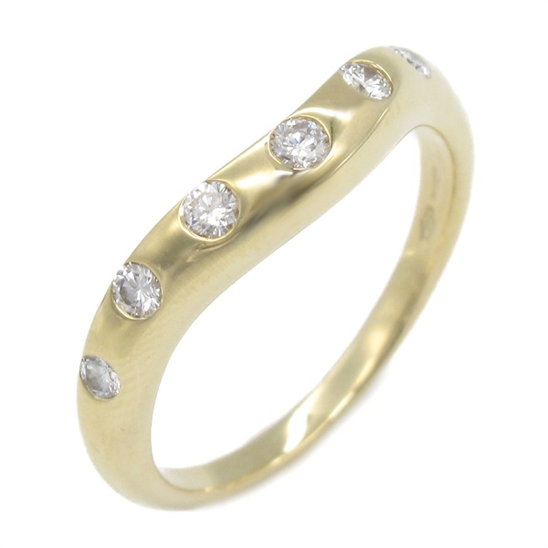 BVLGARI Corona Diamond Ring 18KYG Yellow Gold Used women US size 5.75