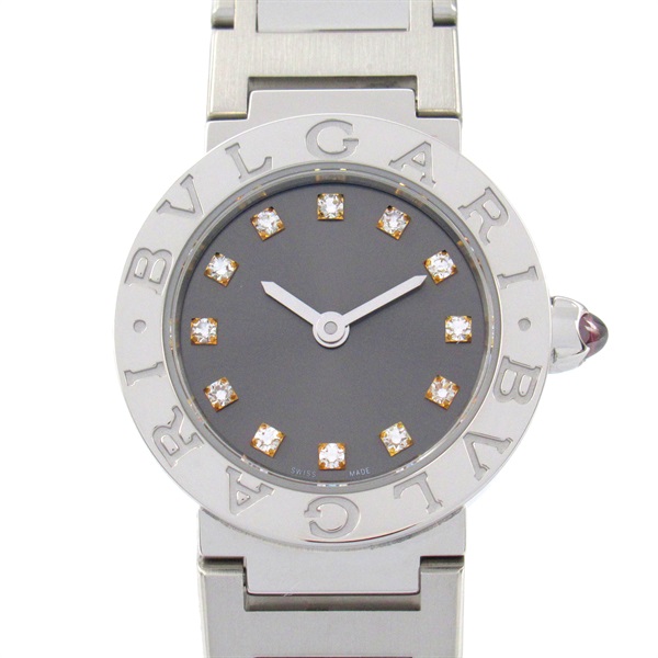 BVLGARI bvlgari 12P Diamond Wrist Watch BB23S/BBL23C6SS/12 Quartz SS Used Women