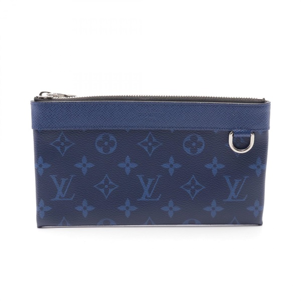 LOUIS VUITTON Pochette Discovery PM wallet M30278 Taigalama Navy Cobalt used LV