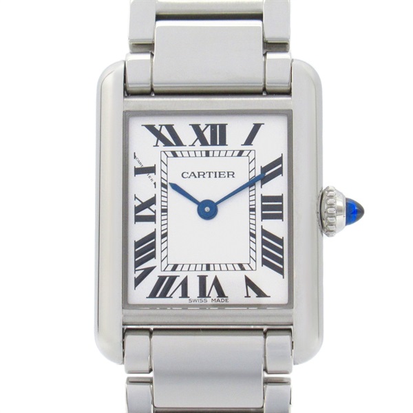 CARTIER tank mast SM Wrist Watch WSTA0051 Quartz Stainless Steel Used Women